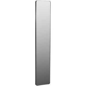 Xora Wandspiegel, Schwarz, Metall, Glas, rechteckig, 30x150x3 cm, senkrecht montierbar, Ganzkörperspiegel, Spiegel, Wandspiegel