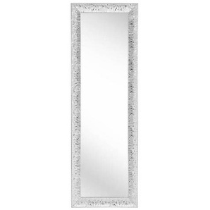 Xora Wandspiegel, Silber, Glas, Eukalyptusholz, massiv, rechteckig, 47x147x3 cm, senkrecht und waagrecht montierbar, Ganzkörperspiegel, Spiegel,
