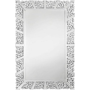 Xora Wandspiegel , Silber , Glas , rechteckig , 120x80x2 cm , Wohnspiegel, Wandspiegel