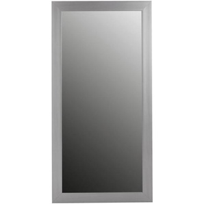 Xora Wandspiegel, Silber, Glas, Holzwerkstoff, rechteckig, 100x200x2 cm, senkrecht und waagrecht montierbar, Ganzkörperspiegel, Spiegel, Wandspiegel