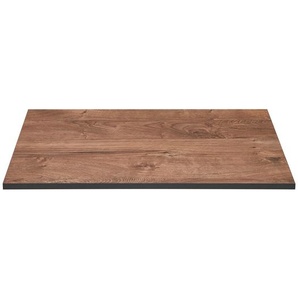 Xora Waschtisch-Abdeckplatte Xora 374, Schwarz, Eiche, Holzwerkstoff, eckig, 44.5x1.6x73 cm, Made in Germany, Badezimmer, Badezimmerschränke, Waschbeckenunterschränke
