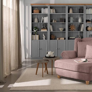 XXL Sessel Cord Pink/Violett/Mauve Webstoff 135 x 100 x 128cm