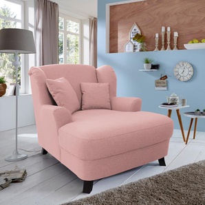 XXL Sessel Garza II Pink/Mauve Flachgewebe 109 x 104 x 145cm