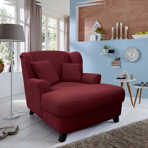 XXL Sessel Liwan Violett Webstoff Palila 109 x 104 x 145cm