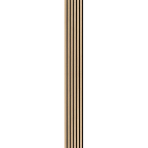 Xxxl Akustikpaneel Eiche hellbraun acous Comfort, Hellbraun, Holz, Kunststoff, Eiche, 30x1.1x250 cm, Fsc, Tapeten & Wandverkleidungen, Akustikpaneele