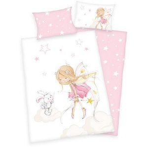 Xxxl Babybettwäsche, Rosa, Weiß, Textil, 100x135 cm, Oeko-Tex® Made IN Green, atmungsaktiv, Babyheimtextilien, Babybettausstattung, Babybettwäsche