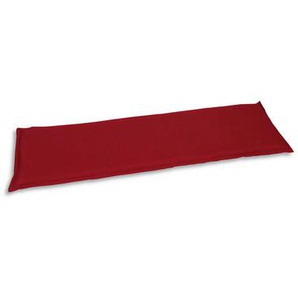 Xxxl Bankauflage, Kirschrot, Textil, Uni, Füllung: Schaumstoff, Vlies, 48x6x115 cm, Oeko-Tex® Standard 100, pflegeleicht, Outdoor-Kissen,