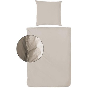 Xxxl Bettwäsche, Beige, Textil, Uni, 155x220 cm, Oeko-Tex® Standard 100, pflegeleicht, atmungsaktiv, Schlaftextilien, Bettwäsche, Bettwäsche,
