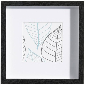 Xxxl Bilderrahmen Iceland, Schwarz, Holz, Glas, quadratisch, 23x23x3 cm, Fsc, Passepartout, Bilder und Zubehör, Bilderrahmen, Bilderrahmen Holz