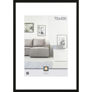 Xxxl Bilderrahmen, Schwarz, Kunststoff, rechteckig, 74.8x104.8x1.5 cm, Bilder und Zubehör, Bilderrahmen, Bilderrahmen Kunststoff