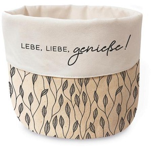 Xxxl Brotkorb, Weiß, Beige, Textil, 16 cm, lebensmittelecht, Küchenzubehör, Brotkästen & -Körbe
