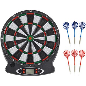 Xxxl Dartscheibe, Rot, Schwarz, Weiß, Kunststoff, 43x2x37.8 cm, Freizeit, Sport & Fitness, Spieltische
