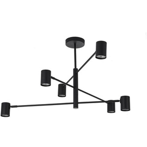 Xxxl Deckenleuchte Snow, Schwarz, Metall, 12x44.5x80 cm, RoHS, Lampen & Leuchten, Innenbeleuchtung, Leuchten nach Räumen, Esstischlampen