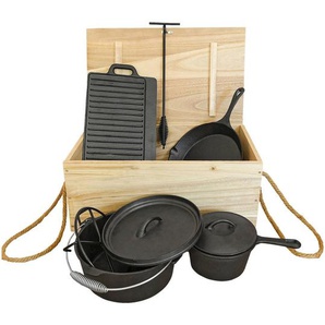 Xxxl Dutch, Schwarz, Metall, 6-teilig, Grills & Outdoor-Küchen, Grillzubehör