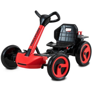 Xxxl Elektro-Kinderauto, Rot, Schwarz Hochglanz, Metall, Kunststoff, 58.1x62.4 cm, unisex, EN 71, Spielzeug, Kinderspielzeug, Kinderautos &