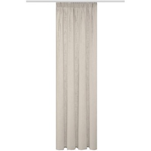 Fertigvorhang Softy, Taupe, Textil, Uni, 140x245 cm, für Stange und Schiene geeignet, Wohntextilien, Gardinen & Vorhänge, Fertiggardinen,