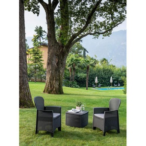 Xxxl Gartenset, Anthrazit, Kunststoff, Füllung: Schaumstoff, Grüner Punkt, Made in Italy, Gartenmöbel, Gartenmöbel-Sets