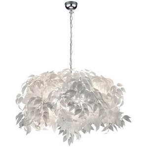 Hängeleuchte, Weiß, Chrom, Metall, Kunststoff, 150 cm, Lampen & Leuchten, Innenbeleuchtung, Hängelampen, Esstischlampen