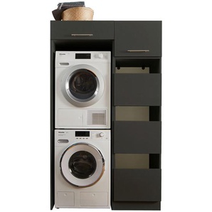 Xxxl Hauswirtschaftsraum Laundreezy, Anthrazit, Holzwerkstoff, 117.5x200x67.5 cm, Waschküche, Hauswirtschaftsraum