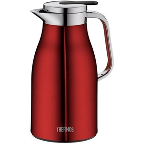 Isolierkanne Century, Dunkelrot, Metall, 1 L, BPA-frei, Ausgießer, lebensmittelecht, Vakuum, Glaskolben, abnehmbarer Deckel, Schraubverschluss, hält