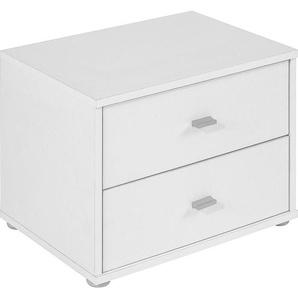 Xxxl Nachtschrank, Weiß, Holzwerkstoff, 2 Schubladen, 50x38.1x35.2 cm, Schlafzimmer, Nachttische