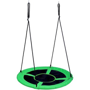 Xxxl Nestschaukel, Grün, Schwarz, Metall, Kunststoff, Textil, Outdoor Spielzeug, Schaukeln