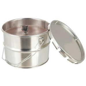 Xxxl Outdoorkerze, Silber, Taupe, Metall, 14 cm, Dekoration, Kerzen & Zubehör