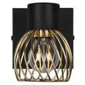 Xxxl Strahler Ardon, Schwarz, Gold, Metall, 16 cm, Lampen & Leuchten, Innenbeleuchtung, Spots & Strahler, Deckenspots