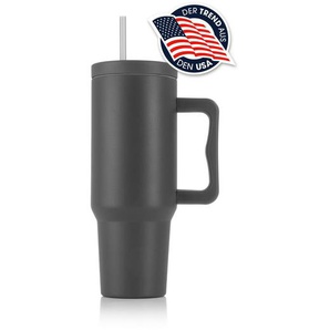 Xxxl Thermobecher Gourmetmaxx, Grau, Metall, Kunststoff, 1,2 L, 11x27x15.5 cm, doppelwandig, hält warm, kalt, Kaffee & Tee, Tassen, Thermobecher