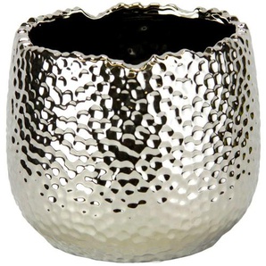 Xxxl Übertopf, Silber, Keramik, 13x13 cm, Dekoration, Blumen & Zubehör, Übertöpfe