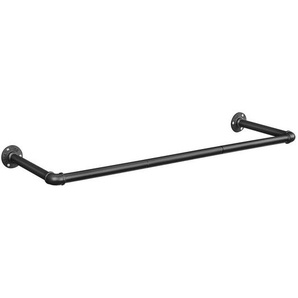 Xxxl Wandgarderobe, Schwarz, Metall, 30x92 cm, Kleiderstange, Garderobe, Garderobenleisten & Garderobenhaken