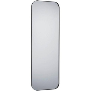 Xxxl Wandspiegel, Schwarz, Metall, Glas, rechteckig, 50x150x3 cm, senkrecht und waagrecht montierbar, Ganzkörperspiegel, Spiegel, Wandspiegel