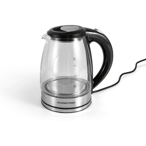 Xxxl Wasserkocher Gourmetmaxx, Schwarz, Edelstahl, Kunststoff, Glas, 15x23x20.5 cm, Küchengeräte, Wasserkocher