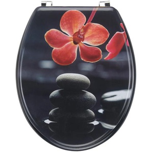 Xxxl Wc-Sitz, Schwarz, Kunststoff, 45x36x5 cm, Schnellbefestigung, Badezimmer, WC Ausstattung, WC Sitze