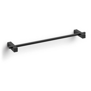Zack Handtuchstange Carvo Edelstahl, schwarz matt silber, Designer Zack Design, 2.3x50.8x10 cm