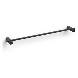 Zack Handtuchstange Carvo Edelstahl, schwarz matt silber, Designer Zack Design, 2.3x65.8x10 cm