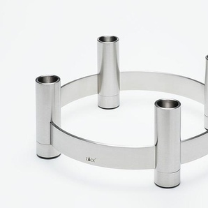 Zack Kerzenleuchter Lumes Edelstahl silber, Designer Zack Design, 8.4 cm