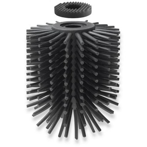 Zack Wc-Bürstenkopf, Anthrazit, Kunststoff, 10.2x8.4x8.5 cm, Badezimmer, WC Ausstattung, WC Bürstengarnituren