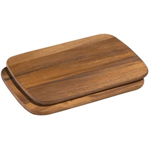 Zassenhaus Schneidebrett-Set, Akazie, Holz, 2-teilig, Akazie, 20x2x28 cm, Küchenzubehör, Schneidebretter