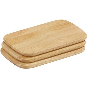 Zassenhaus Schneidebrett-Set, Hellbraun, Holz, 3-teilig, 15x1x22 cm, Küchenzubehör, Schneidebretter