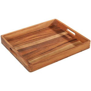 Zassenhaus Serviertablett, Akazie, Holz, Akazie, rechteckig, 43x6x52 cm, Tischkultur & Servieren, Tabletts