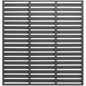 Zaunelement WPC 180x180 cm Grau