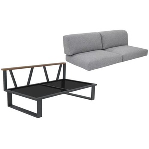 Zebra Belvedere 2-Sitzer Mittelteil graphite - Olefin grey 3687-3664