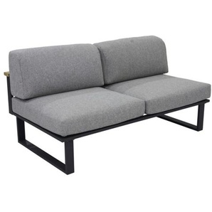 Zebra Belvedere 2-Sitzer Mittelteil graphite - Tuva tweed grey 3687-3644