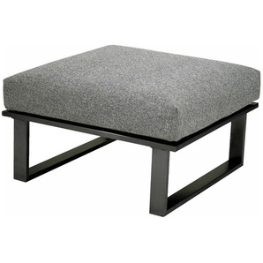 Zebra Belvedere Hocker+Kissen Edelstahl - Graphit