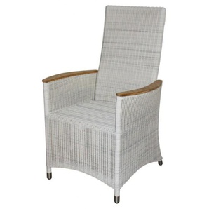 Zebra Sessel Loomus Relax silkwhite - Aluminium/Kunststoffgeflecht