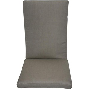Zebra Sesselauflage, Beige, Textil, Uni, Füllung: Schaumstoff, 48x5x117.5 cm, Outdoor-Kissen, Sesselauflagen