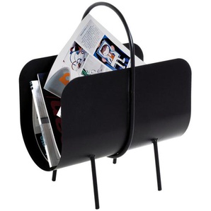 Xxxl Zeitungsständer, Schwarz, Metall, 37x47x22 cm, Tragegriffe, Ordnen & Aufbewahren, Zeitungsständer
