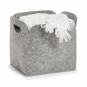 Aufbewahrungsbox ZELLER PRESENT Aufbewahrungsboxen grau Aufbewahrungsbox Deko-Korb Korbware Ordnungsboxen Aufbewahrungsboxen hoch, Filz, 30x24x30