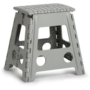 Klappstuhl ZELLER PRESENT Stühle grau (grau, grau) Klappstühle Stühle Kunststoff, klappbar, Sitzhöhe 39 cm